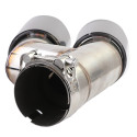 SORTIE DUPLEX NOIRES BRILLANTES ECHAPPEMENT SPORT BMW SERIE 3 F30 F31 (05949)