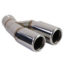 SORTIE DUPLEX CHROMEES ECHAPPEMENT SPORT BMW SERIE 3 F30 F31 (05950)