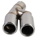 SORTIE DUPLEX CHROMEES ECHAPPEMENT SPORT BMW SERIE 3 F30 F31 (05950)