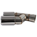 SORTIE DUPLEX CHROMEES ECHAPPEMENT SPORT BMW SERIE 3 F30 F31 (05950)