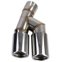 SORTIE DUPLEX CHROMEES ECHAPPEMENT SPORT BMW SERIE 3 F30 F31 (05950)