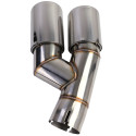SORTIE DUPLEX CHROMEES ECHAPPEMENT SPORT BMW SERIE 3 F30 F31 (05950)