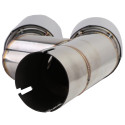 SORTIE DUPLEX CHROMEES ECHAPPEMENT SPORT BMW SERIE 3 F30 F31 (05950)