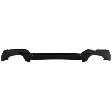 DIFFUSEUR SPORT NOIR BRILLANT SORTIES NOIRES BMW SERIE 3 G20 318 320 (05958)