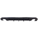DIFFUSEUR SPORT NOIR BRILLANT SORTIES DROITE ET GAUCHE BMW SERIE 4 G26 GRAN COUPE (05960)