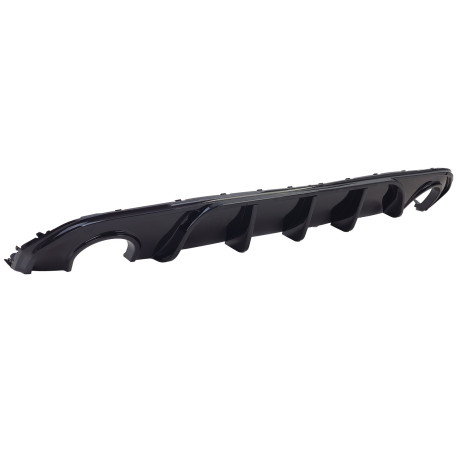 DIFFUSEUR SPORT NOIR BRILLANT SORTIES DROITE ET GAUCHE BMW SERIE 4 G26 GRAN COUPE (05960)
