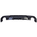 DIFFUSEUR SPORT NOIR BRILLANT SORTIES DROITE ET GAUCHE BMW SERIE 4 G26 GRAN COUPE (05960)