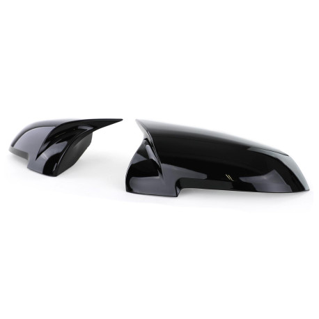 COQUES NOIRES BRILLANTES DE RETROVISEURS BMW SERIE 5 ET SERIE 7 (05964)