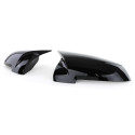 COQUES NOIRES BRILLANTES DE RETROVISEURS BMW SERIE 5 ET SERIE 7 (05964)