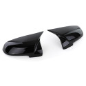 COQUES NOIRES BRILLANTES DE RETROVISEURS BMW SERIE 5 ET SERIE 7 (05964)