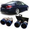 4 SORTIES ECHAPPEMENT DUPLEX SPORT CHROME BMW SERIE 5 F10 F11 F12 F13 (05428)
