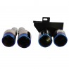 4 SORTIES ECHAPPEMENT DUPLEX SPORT CHROME BMW SERIE 5 F10 F11 F12 F13 (05428)