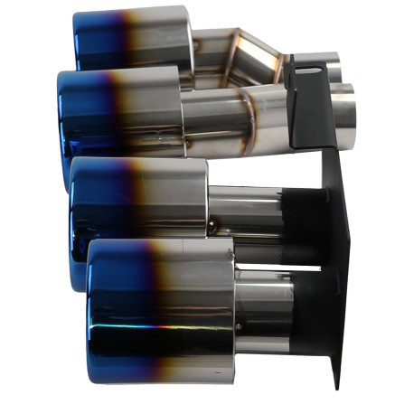 4 SORTIES ECHAPPEMENT DUPLEX SPORT CHROME BMW SERIE 5 F10 F11 F12 F13 (05428)