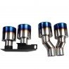 4 SORTIES ECHAPPEMENT DUPLEX SPORT CHROME BMW SERIE 5 F10 F11 F12 F13 (05428)