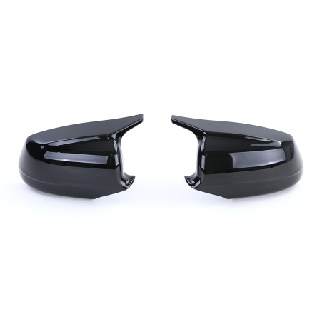 COQUES DE RETROVISEURS NOIRES BRILLANTES LIGNE PACK M BMW SERIE 5 F10 F11 (05968)