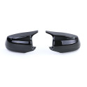 COQUES DE RETROVISEURS NOIRES BRILLANTES LIGNE PACK M BMW SERIE 5 F10 F11 (05968)