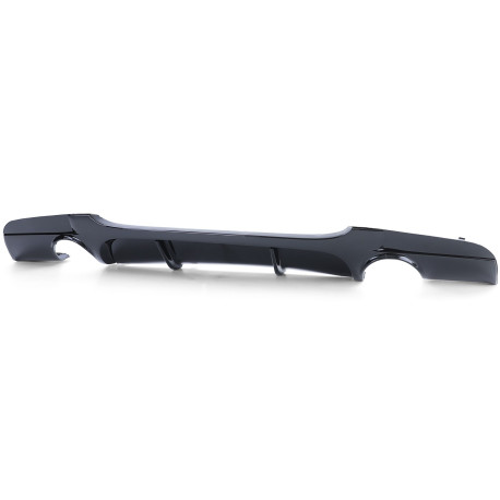 DIFFUSEUR SPORT DOUBLE SORTIE NOIR BRILLANT BMW SERIE 3 E90 E91 AVEC PARECHOCS M (05984)