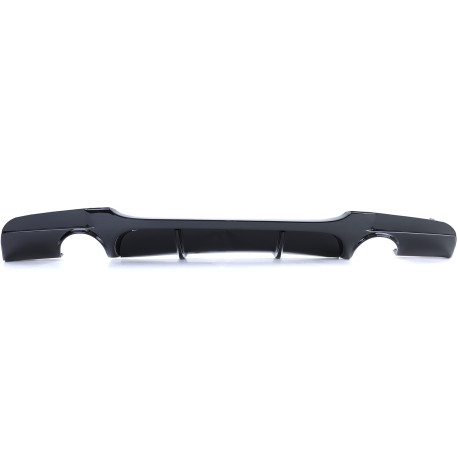 DIFFUSEUR SPORT DOUBLE SORTIE NOIR BRILLANT BMW SERIE 3 E90 E91 AVEC PARECHOCS M (05984)