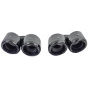 DOUBLES SORTIES ECHAPPEMENT SPORT NOIRES PORSCHE PANAMERA 971 (05994)