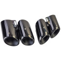 DOUBLES SORTIES ECHAPPEMENT SPORT NOIRES PORSCHE PANAMERA 971 (05994)