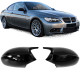 COQUES DE RETROVISEURS NOIRES BRILLANTES LIGNE PACK M POUR BMW SERIE 3 E90 E91 E92 E93  (06000)