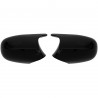 COQUES DE RETROVISEURS NOIRES BRILLANTES LIGNE PACK M POUR BMW SERIE 1 LCI E81 E82 E87 E88  (06003)