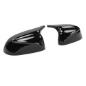 COQUES DE RETROVISEURS NOIR BRILLANT LIGNE PACK M POUR BMW X5 G05 X6 G06 X7 G07 (06009)