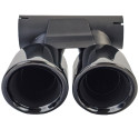 DOUBLES SORTIES ECHAPPEMENT SPORT NOIRES PORSCHE 718 CAYMAN / BOXTER TYPE 982 (06010)