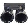 DOUBLES SORTIES ECHAPPEMENT SPORT NOIRES PORSCHE 718 CAYMAN / BOXTER TYPE 982 (06010)