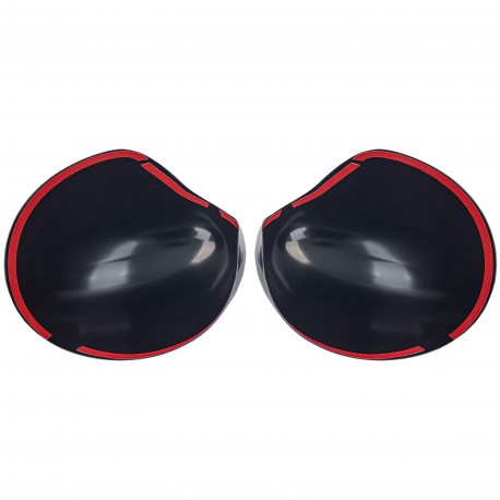 COUVRES COQUES RETROVISEURS NOIR GRIS ROUGE MINI COOPER F54 F55 F56 F57 13-18 (06024)
