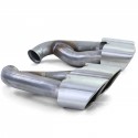 DOUBLES SORTIES ECHAPPEMENT SPORT TURBO LOOK PORSCHE CAYENNE TYPE 92A 14-17 (06034)
