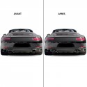 2 DOUBLE SORTIES SILENCIEUX ECHAPPEMENT SPORT INOX PORSCHE 911 TYPE 991.1 2011-2015 (06036)
