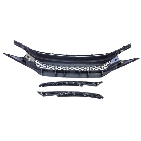 CALANDRE NOIRE SPORT SANS SIGLE HONDA CIVIC FK 2016-2020 (06055)