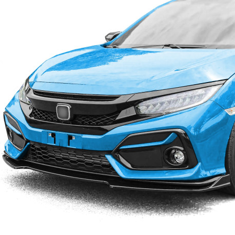 CALANDRE NOIRE  BRILLANTE SPORT AVEC SUPPORT LOGO HONDA CIVIC FK 2016-2020 (06056)