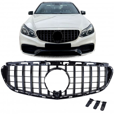 CALANDRE LIGNE AMG GT FULL BLACK MERCEDES CLASSE E W212 ET S212 - PH2 (05215)