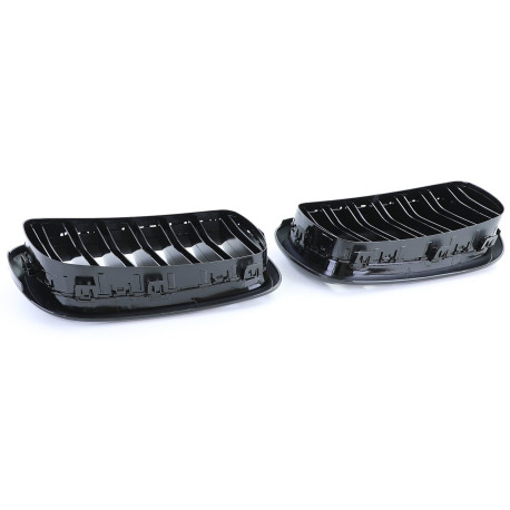 GRILLES CALANDRES SPORT NOIR BRILLANT PACK M-PFM BMW X5 F15 ET X6 F16 (05125)