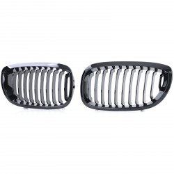 CALANDRES NOIR BRILLANT SPORT M-PFM BMW SERIE 3 E46 COUPE CABRIO PH2 (05075)