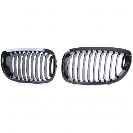 CALANDRES NOIR BRILLANT SPORT M-PFM BMW SERIE 3 E46 COUPE CABRIO PH2 (05075)