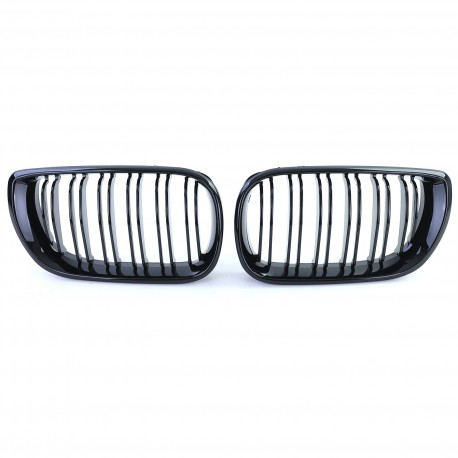 CALANDRES DOUBLE LAMES LOOK PACK M BMW SERIE 3 E46 BERLINE TOURING 2001-2005 PH 2 (05066)