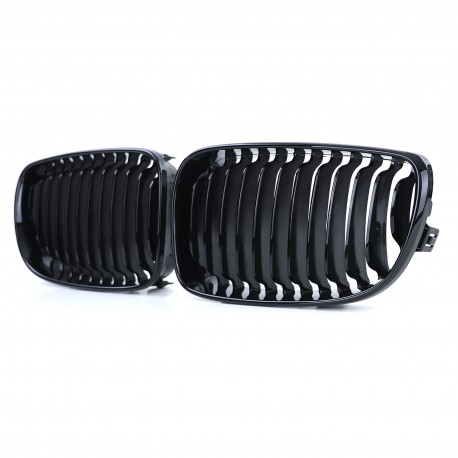 CALANDRES NOIR BRILLANT M PERFORMANCE BMW SERIE 1 E81 E87 E82 E88 PHASE 2 2007-2012 (05061)