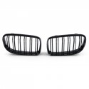 CALANDRES DOUBLE LAMES NOIR BRILLANT BMW SERIE 3 E90 & E91 LCI PHASES 2 08-12 (05035)