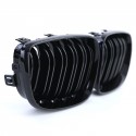 CALANDRES SPORT NOIRES BRILLANTES DOUBLES LAMES PACK M BMW SERIE 1 E81 E82 E87 E88 2007-2012 (05033)