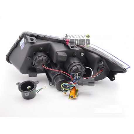 PHARES FEUX AVANTS ANGEL EYES CELIS BMW SERIE 3 E90 & E91 PHASES 1 05-08 (06061)