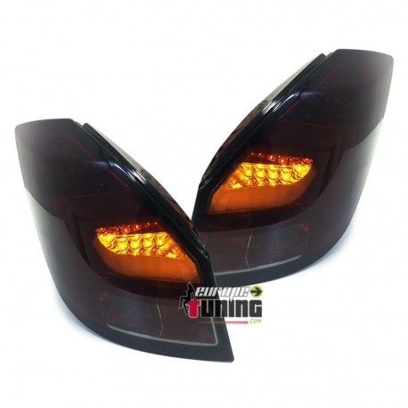 FEUX ROUGES NOIRS LED LIGHTBAR POUR SKODA FABIA II BERLINE & BREAK 2007-2014 (02979)