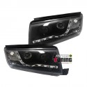 FEUX AVANTS TUNING DEVIL EYES NOIR SKODA FABIA (00877)