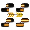 CLIGNOTANTS REPETITEURS SEQUENTIELS LED NOIR RENAULT CLIO II KANGOO II TWINGO ... (06073)