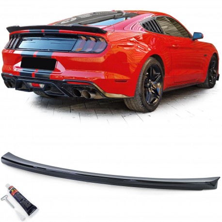AILERON GT BECQUET COFFRE NOIR BRILLANT FORD MUSTANG COUPE 2014-2020 (06106)