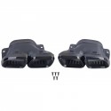 DIFFUSEUR NOIR BRILLANT SPORT STYLE AMG SORTIES NOIRES MERCEDES GLC SUV X253 (06132)