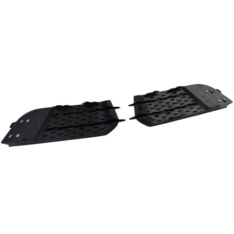 GRILLES ENJOLIVEURS PARE CHOCS NOIRES BRILLANTES AUDI A1 10-14 (06145)