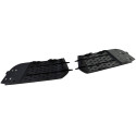 GRILLES ENJOLIVEURS PARE CHOCS NOIRES BRILLANTES AUDI A1 10-14 (06145)